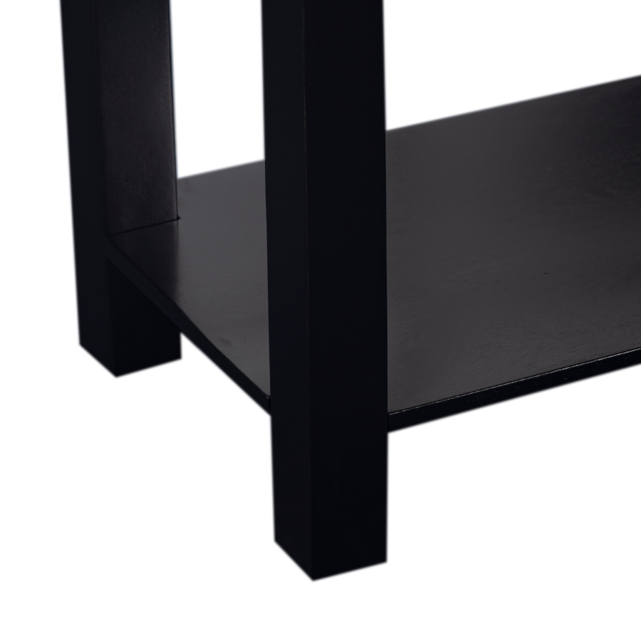 Drawer handle close-up on Byron black hallway console – 120cm – Australia