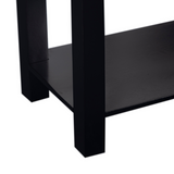 Drawer handle close-up on Byron black hallway console – 120cm – Australia