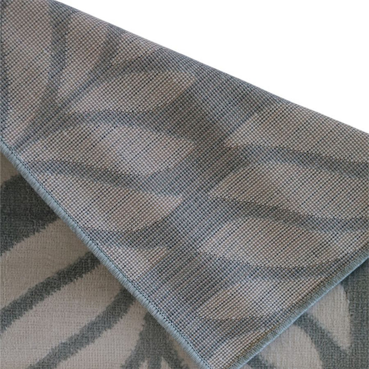 Dibang Aqua Light Green and Cream Indoor Outdoor Rug