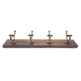 Columba 60 cm Wood And Metal Wall Hook - Fab Habitat , Wall Hooks,