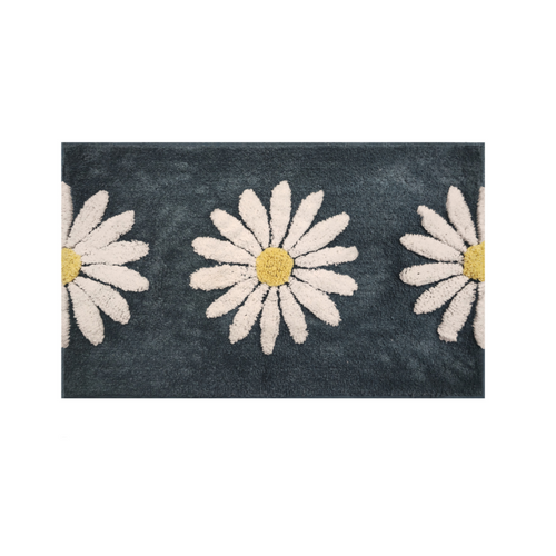 Teal bath mat 50x80 cm – Woodcliff soft absorbent mat Australia