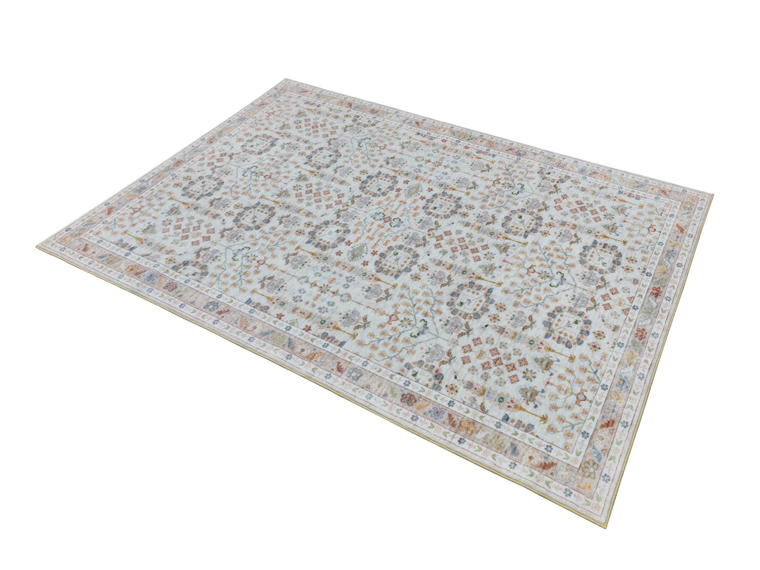 Hamilton Multicoloured Distressed Machine Washable Rug