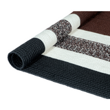Textured jute rug in oval shape – 150x240 cm Churchill style – handmade – buy online in Australia