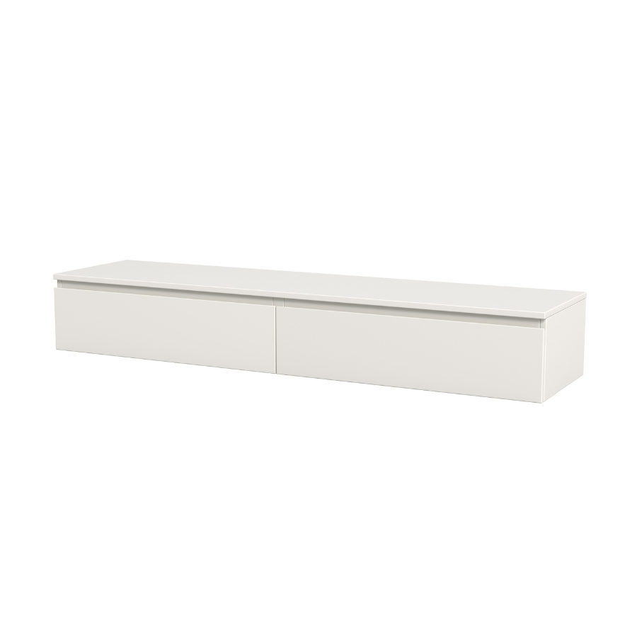 Madison Floating White TV Unit with Storage - 160cm - Fab Habitat , TV Units,