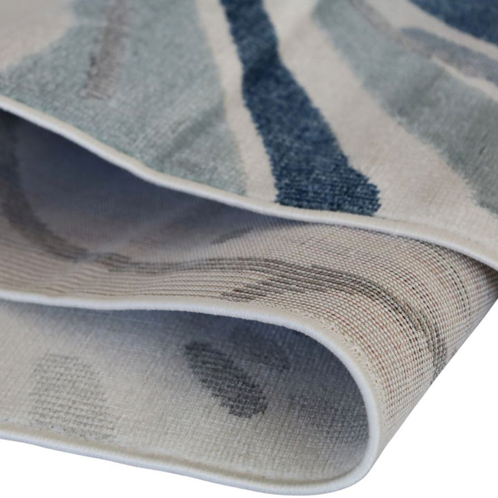 Tawang Navy and Cream Indoor Outdoor Large Rug