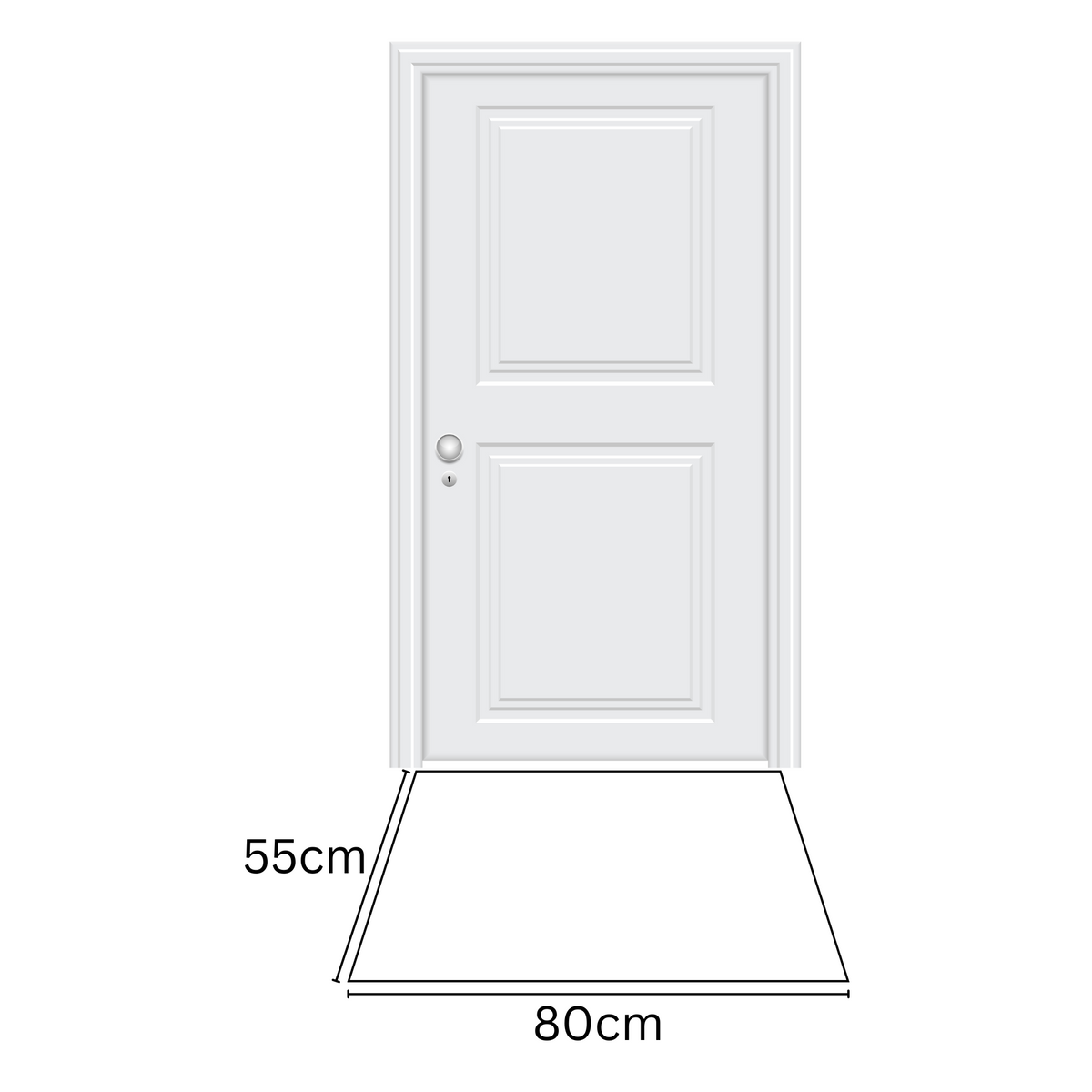 Asa Coir Doormat 55x80cm – Modern Natural Door Mat – Buy Online in Australia