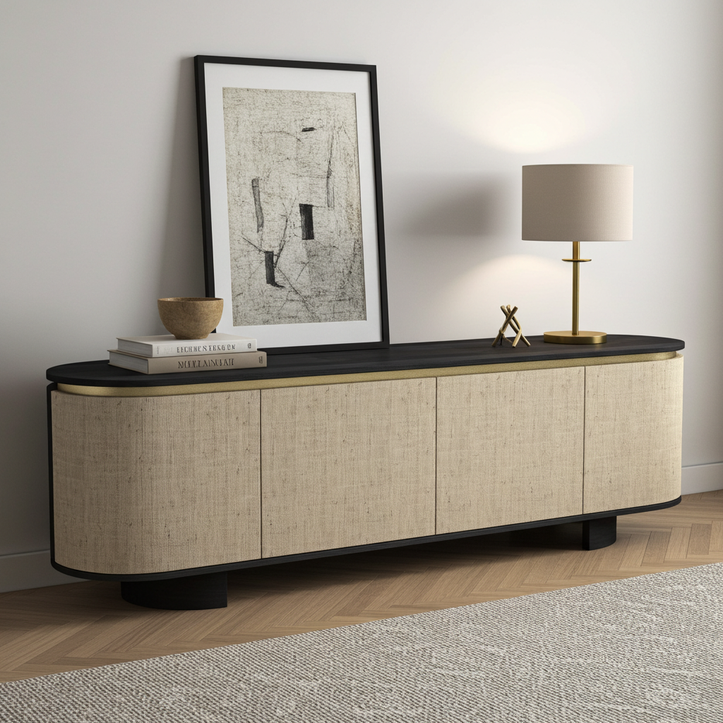Koray Natural Entertainment TV Unit with Storage