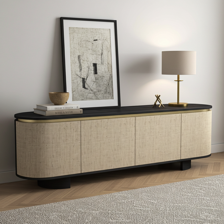 Koray Natural Entertainment TV Unit with Storage