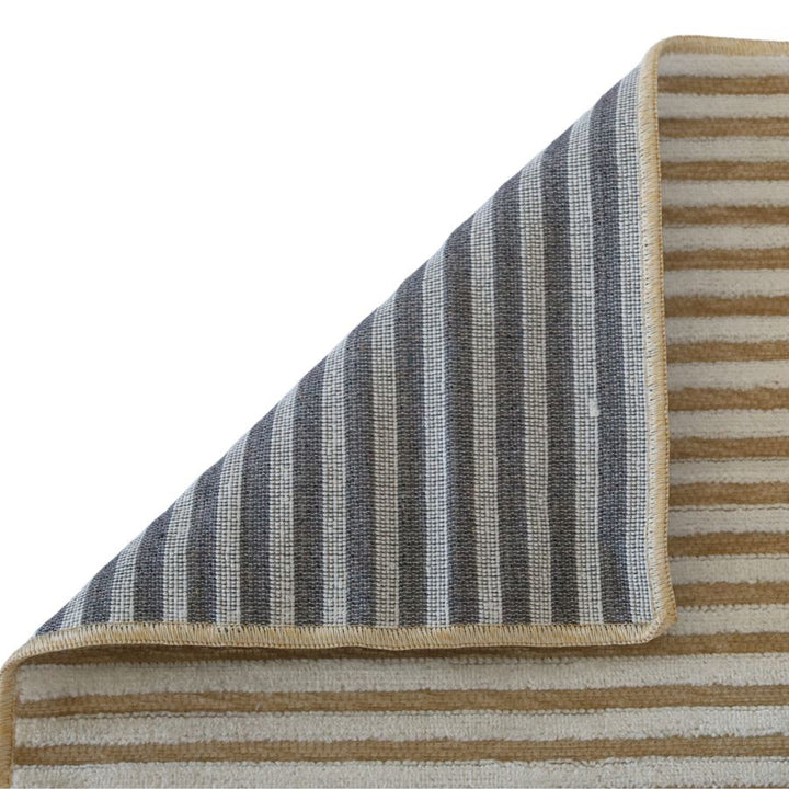 Seoul Beige Striped Indoor Outdoor Large Rug
