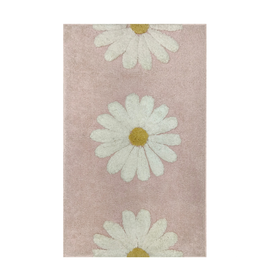 50x80cm Woodcliff Pink 100% Bathroom Mats