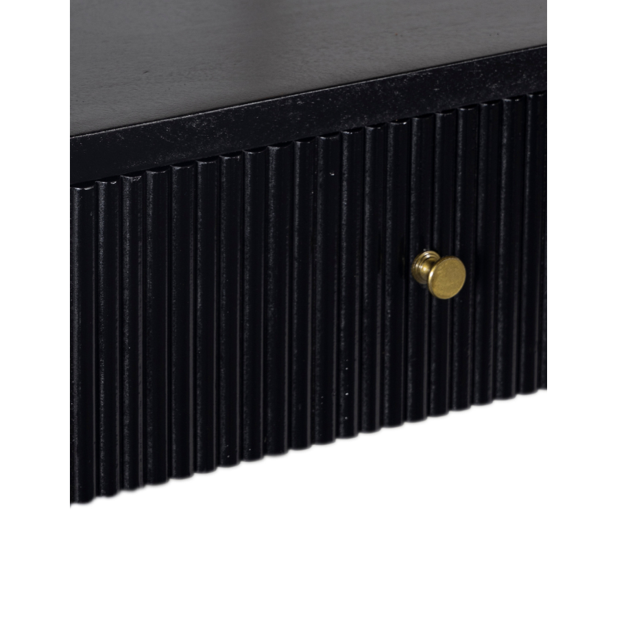 Drawer mechanism of Fraser console table in walnut 120cm – buy online in Australia