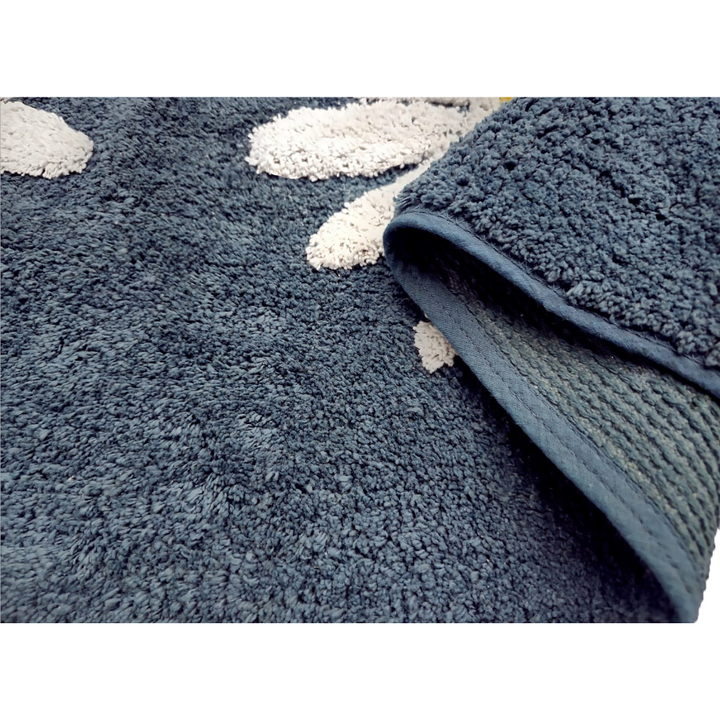 50x80cm Woodcliff Teal 100% Bathroom Mats