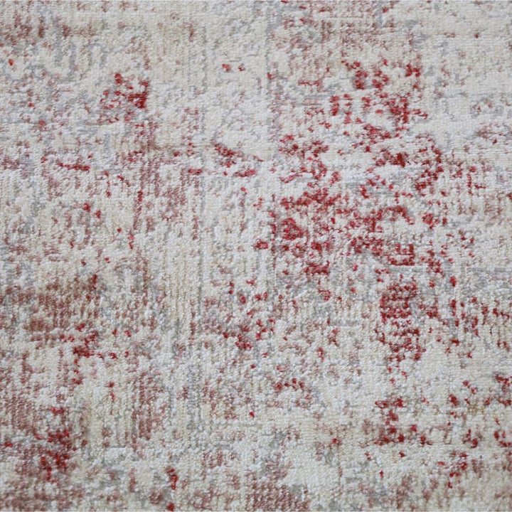 Khoasa Pale Rose Blush Modern Distressed Extra Large Rug
