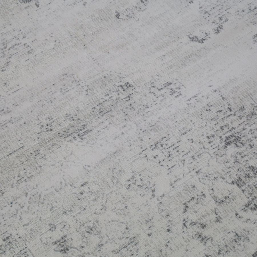 Taipei White and Grey Traditional Distrssed Extra Large Rug