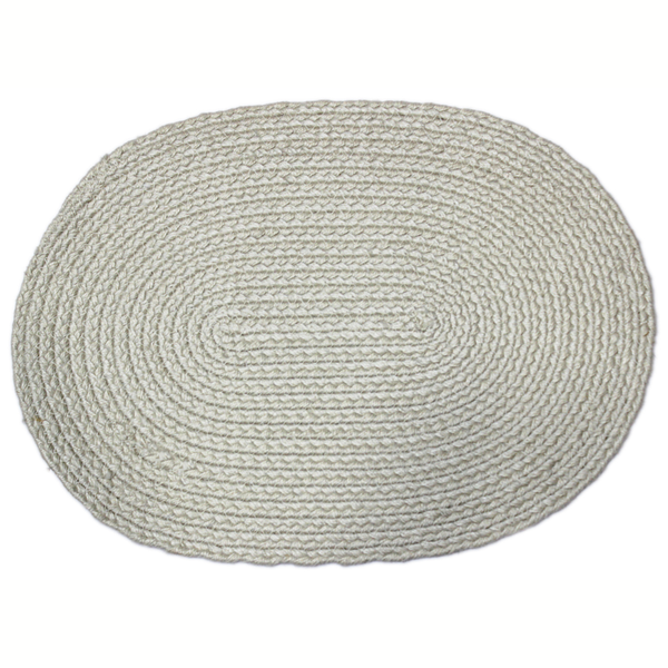 Hazel Cream Oval PET Placemats