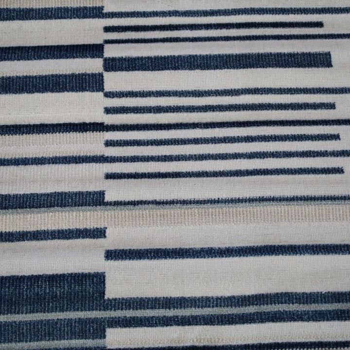 Yomi Navy and Cream Indoor Outdoor Large Rug