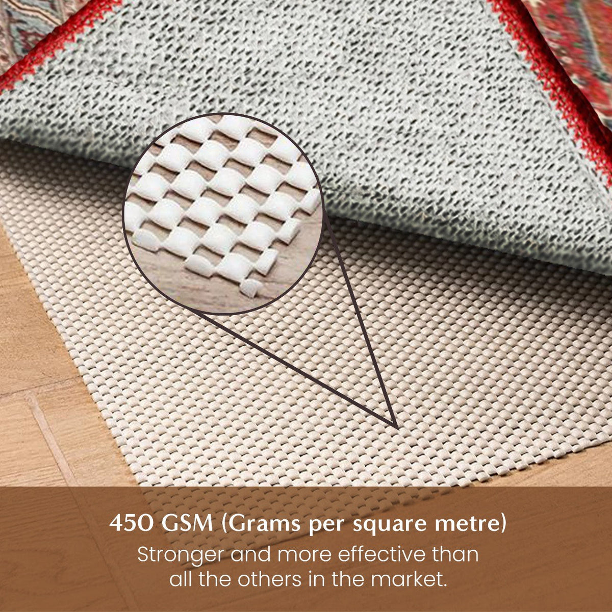Ivory Non Slip Rug Underlay (200 cm x 300 cm) - Fab Habitat , Rug Underlay, 