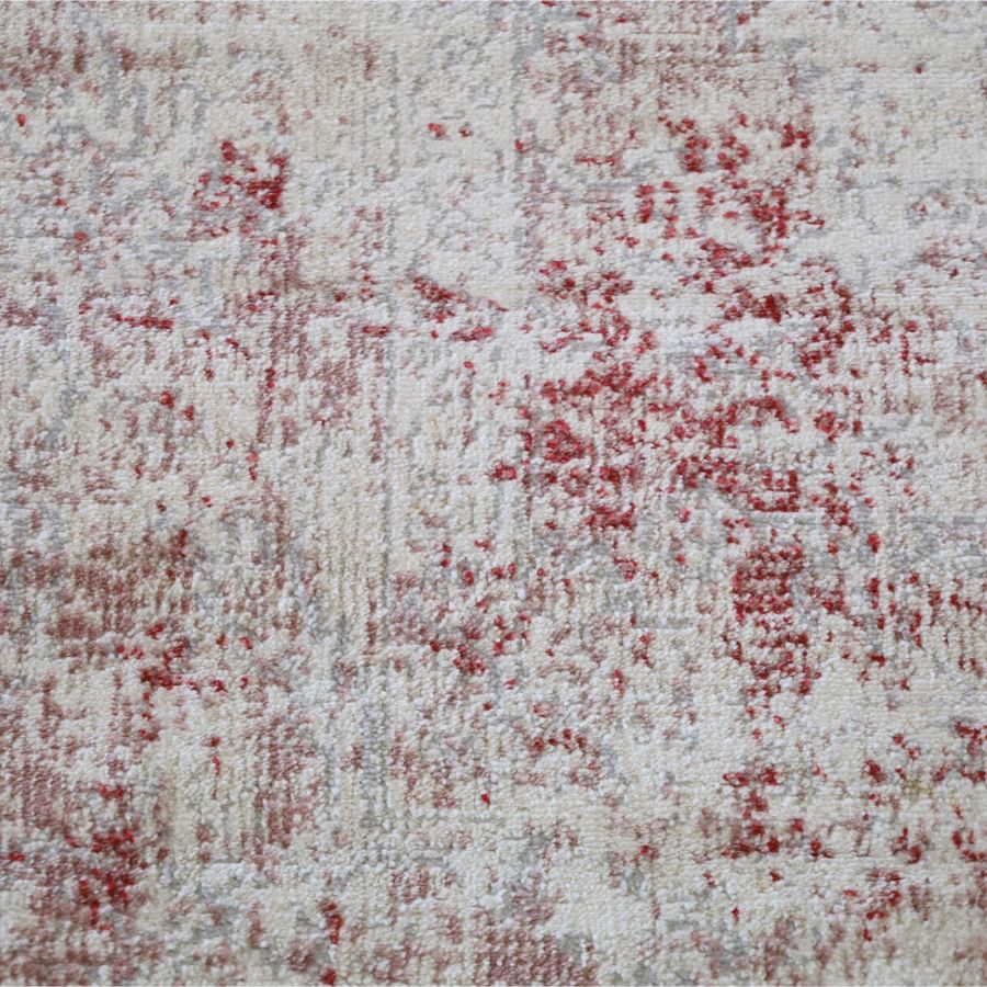 Khoasa Pale Rose Blush Modern Distressed Large Rug