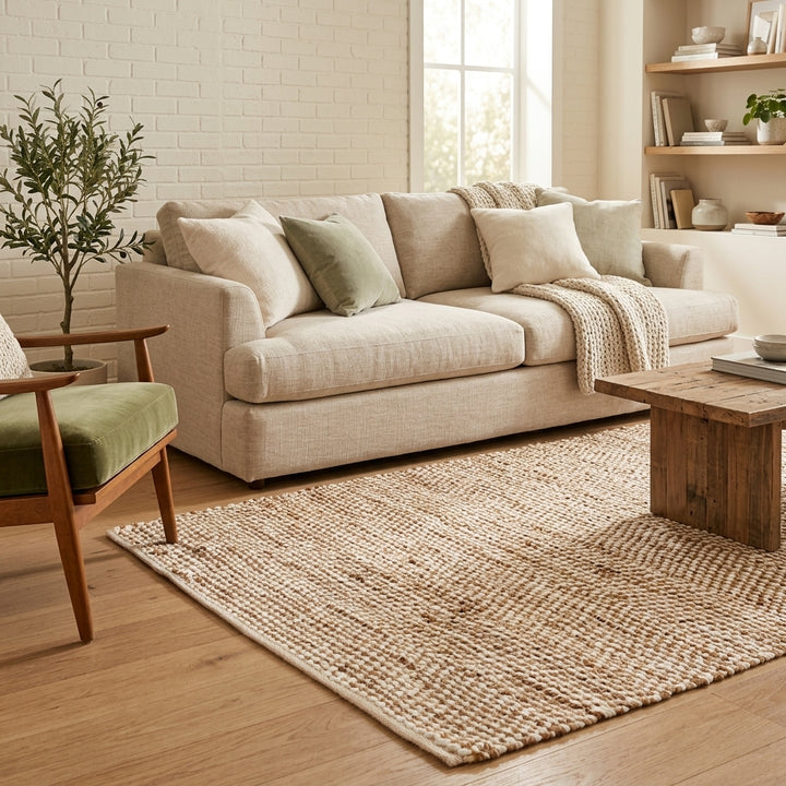 IBIS White Jute Rug