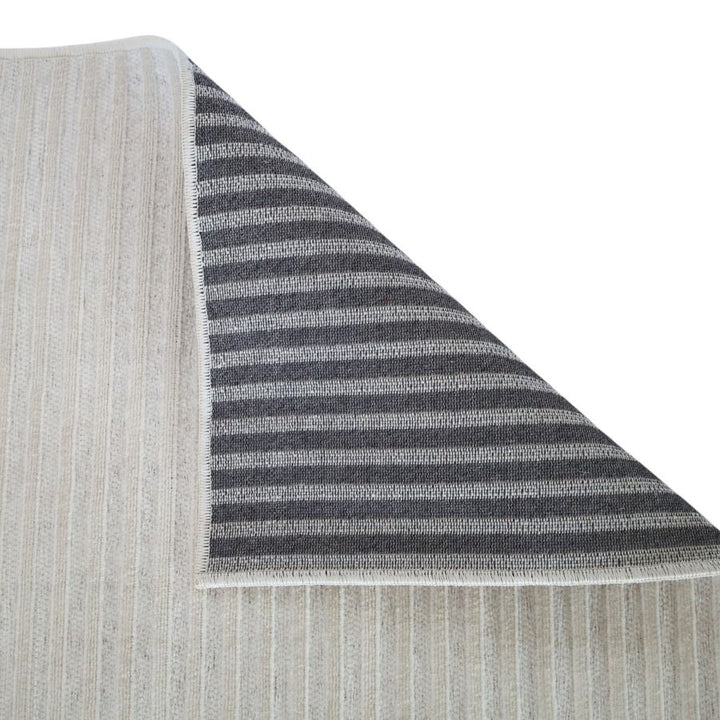Seoul Grey Striped Indoor Outdoor Large Rug