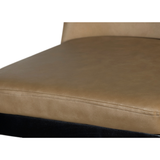 Brasov Leather Upholstered Barstool with Backrest