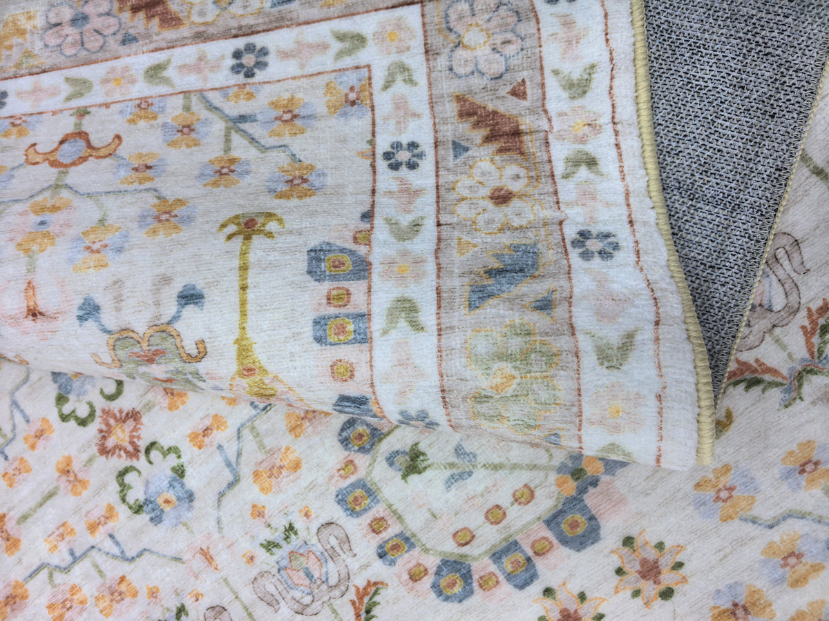 Hamilton Multicoloured Distressed Machine Washable Large Rug