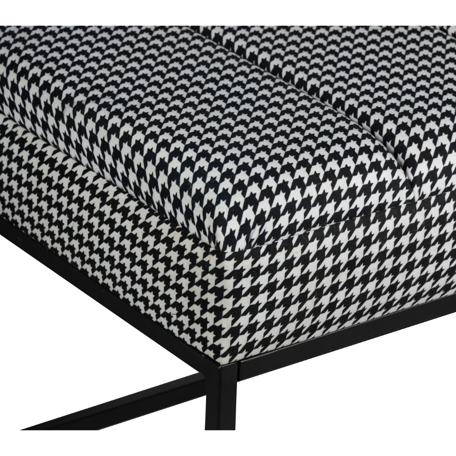 Rear view of Benog wood bench 120x35cm – Available online in Australia