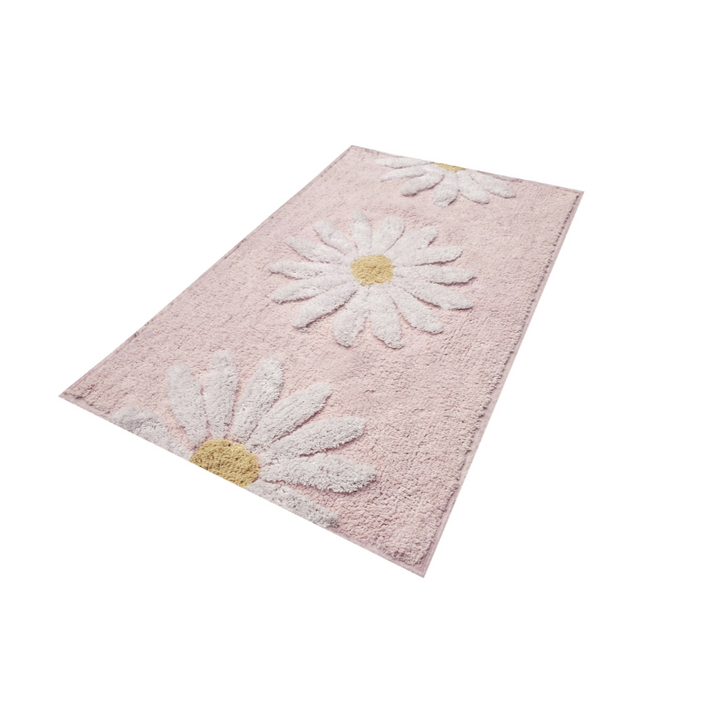 50x80cm Woodcliff Pink 100% Bathroom Mats