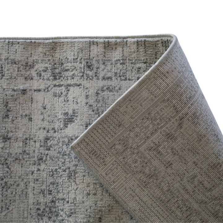 Taipei White and Grey Traditional Distrssed Extra Large Rug