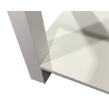 Wooden top Byron white console table corner detail – 120cm – online in Australia
