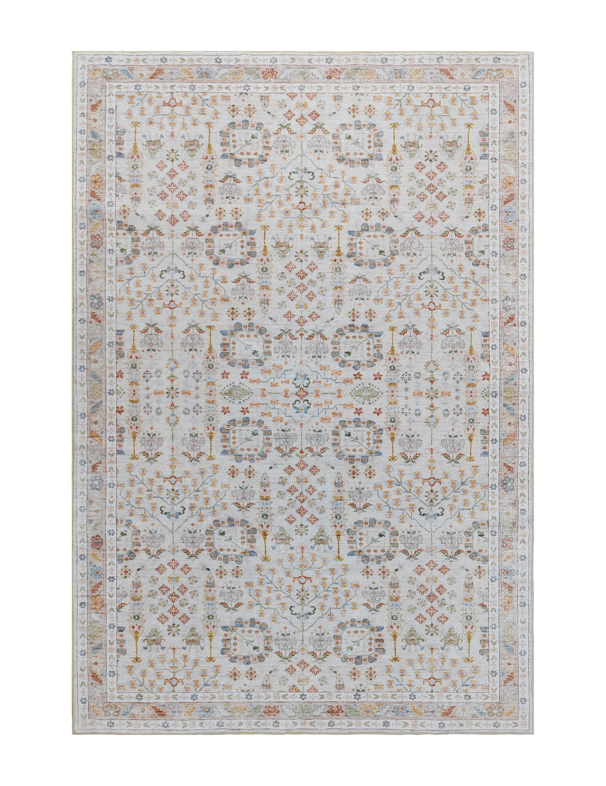 Hamilton Multicoloured Distressed Machine Washable Large Rug