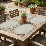 Hazel Cream Oval PET Placemats