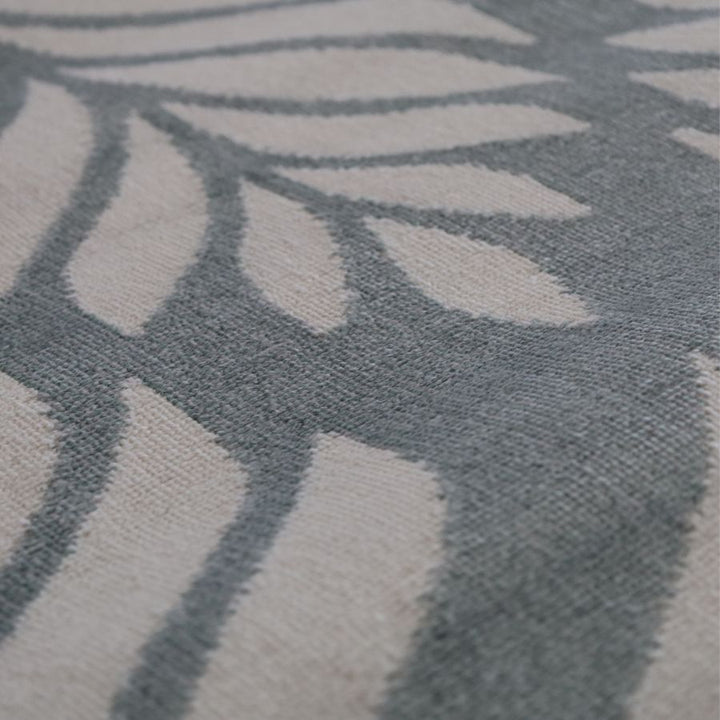 Dibang Aqua Light Green and Cream Indoor Outdoor Large Rug