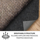Felt Rug Underlay with Non-Slip Rubber Backing