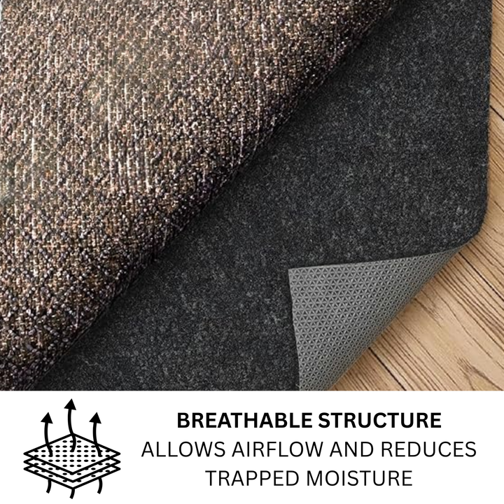 Felt Rug Underlay with Non-Slip Rubber Backing