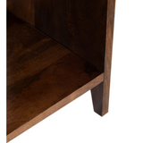 Modern interior styled with Fraser 120cm walnut console table – buy online in Australia