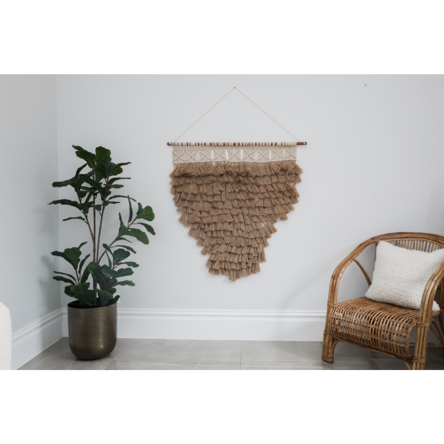 Corner detail of jute area rug – thick weave and durable edge – 150x210 cm – buy online in Australia