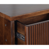 Fraser walnut console table – compact 120cm design with shelf and drawers – buy online in Australia