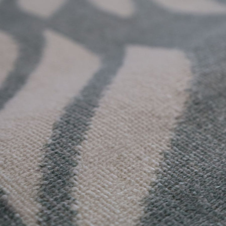 Dibang Aqua Light Green and Cream Indoor Outdoor Rug
