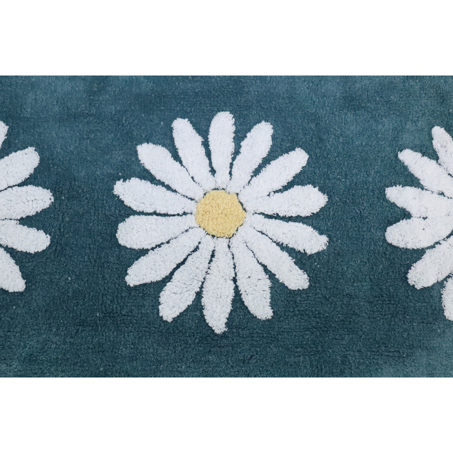 50x80cm Woodcliff Teal 100% Bathroom Mats