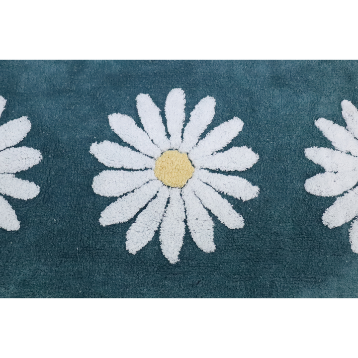 50x80cm Woodcliff Teal 100% Bathroom Mats