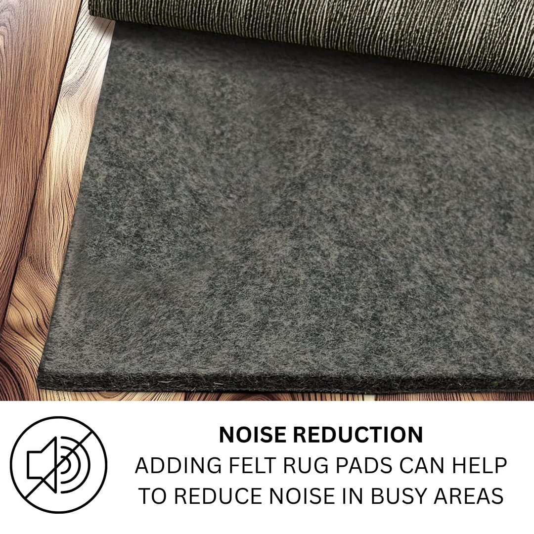 Felt Rug Underlay with Non-Slip Rubber Backing