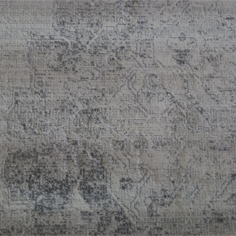 Taipei White and Grey Traditional Distrssed Extra Large Rug