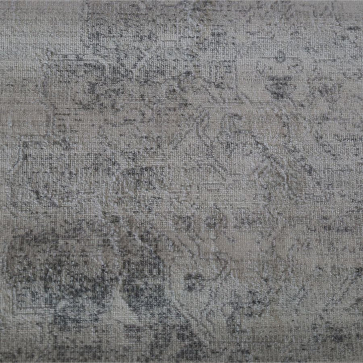 Taipei White and Grey Traditional Distrssed Extra Large Rug