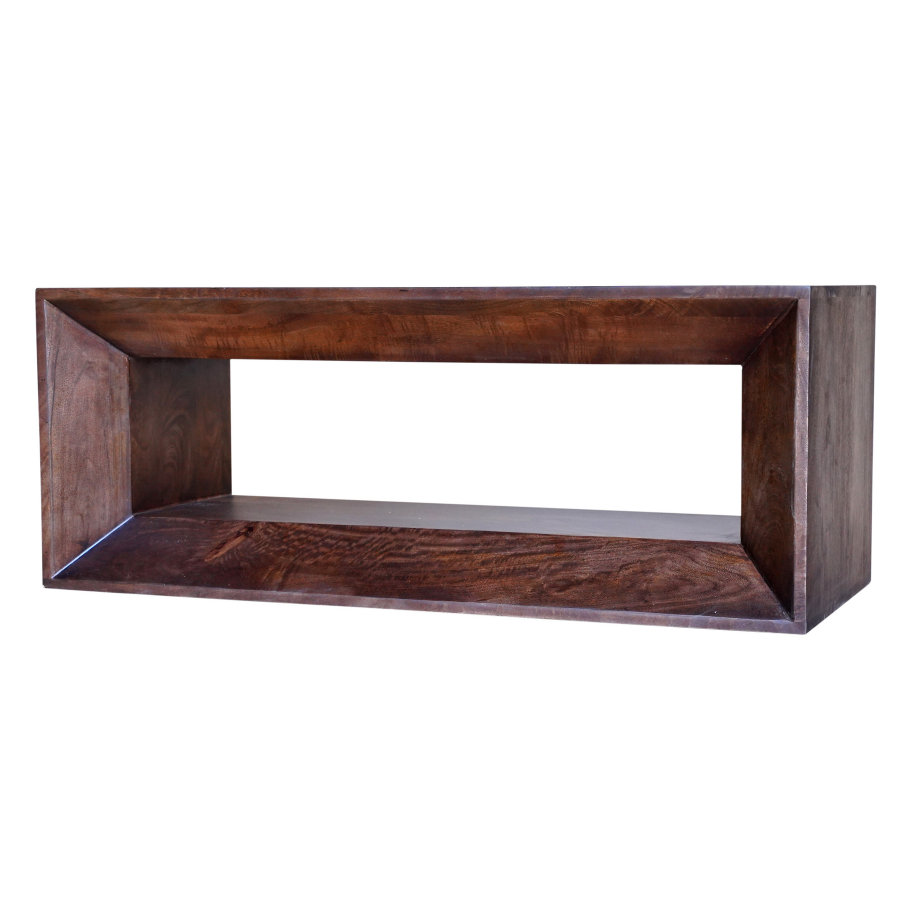 Khushi Walnut Wooden Block Coffee Table