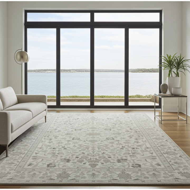 Dhruv Multicoloured Distressed Machine Washable Rug