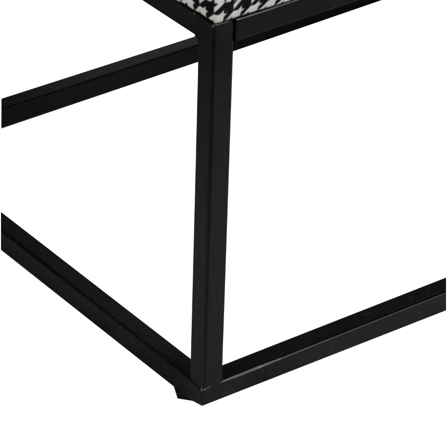Benog acacia wood bench edge closeup – 120cm – Buy online in Australia