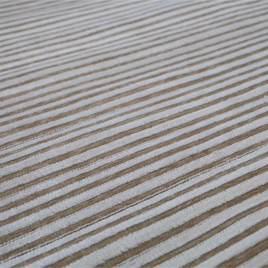 Seoul Beige Striped Indoor Outdoor Large Rug