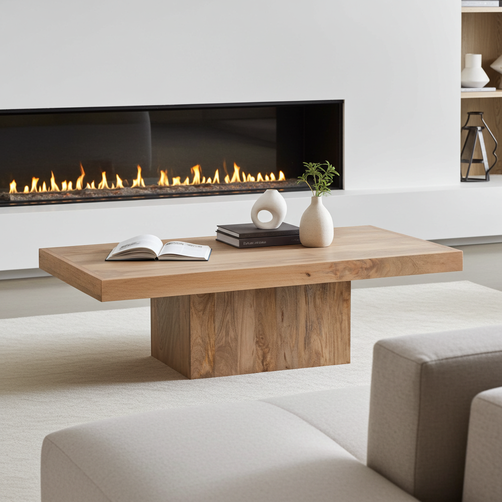 Oji Natural Coffee Table - 120x60cm