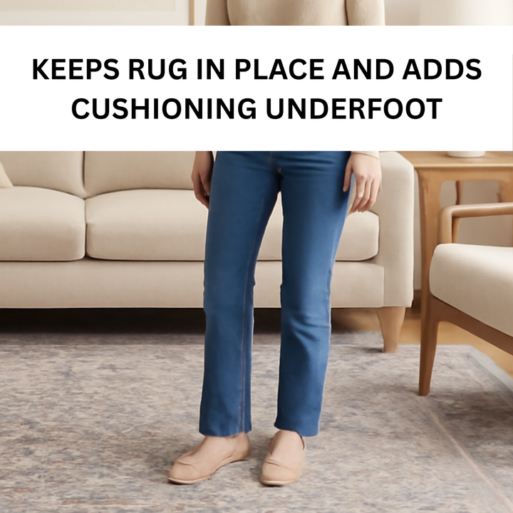 Felt Rug Underlay with Non-Slip Rubber Backing